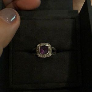 Amethyst petite Albion David yurman ring size 7!